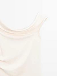 Draped top with knot detail