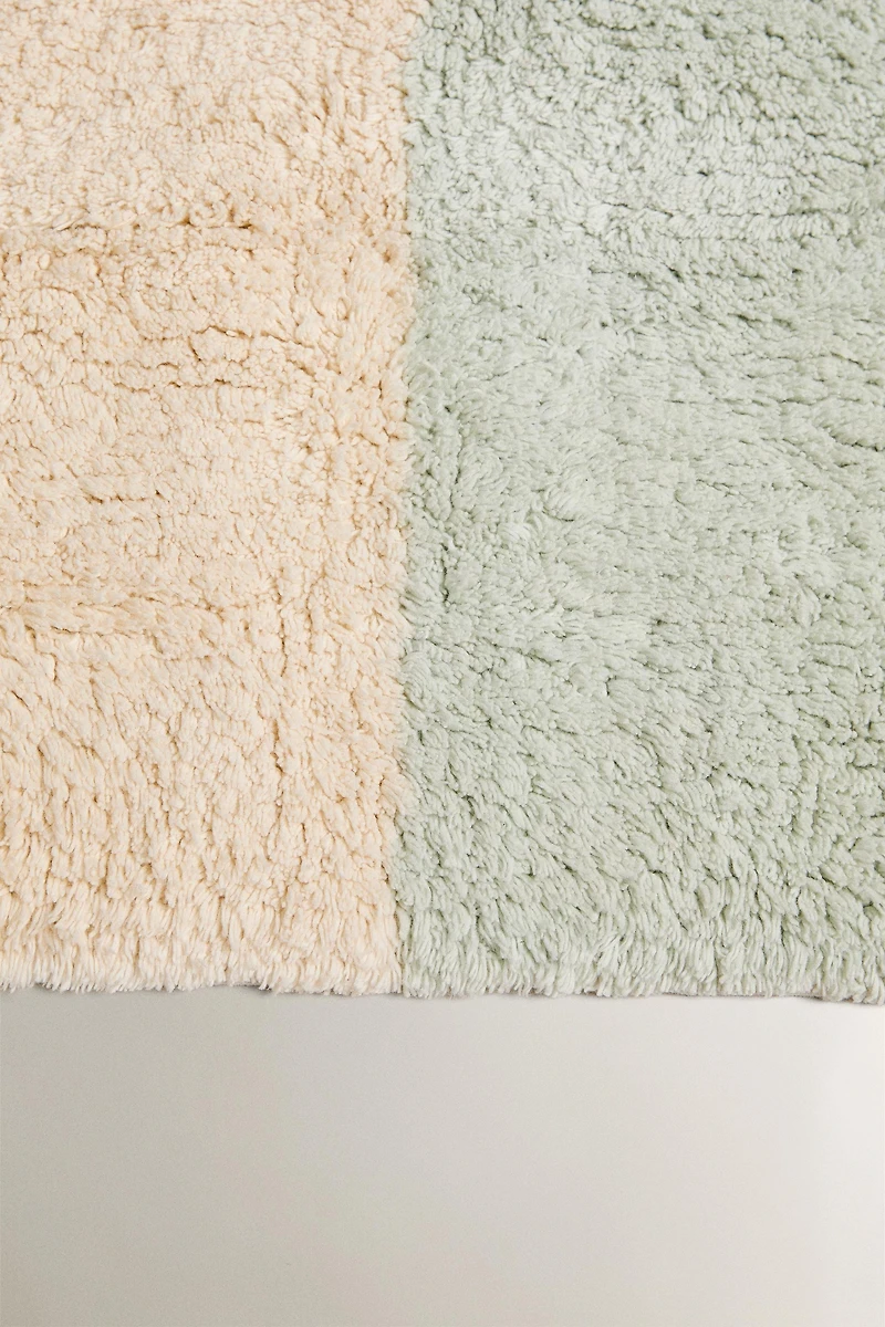 CHILDREN'S COTTON PATCHWORK AREA RUG