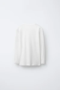 6-14 ANS/ LOT DE DEUX T-SHIRTS EN MAILLE POINTELLE