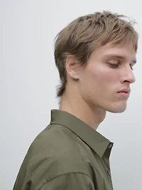 Regular-fit 100% cotton shirt