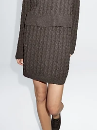 Long knit skirt