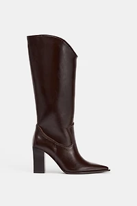 ASYMMETRIC SHAFT COWBOY BOOTS