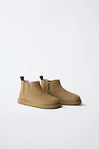 LEATHER ANKLE BOOTS