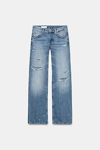 TRF LOW RISE WIDE LEG JEANS