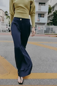 FLOWY SATIN EFFECT PANTS