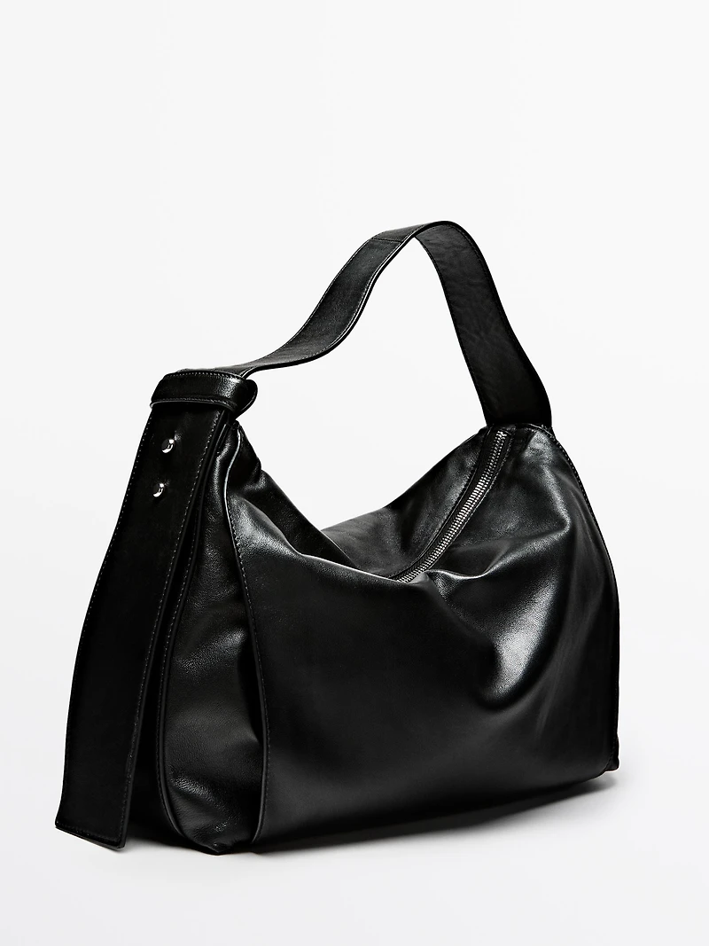 nappa leather shoulder bag