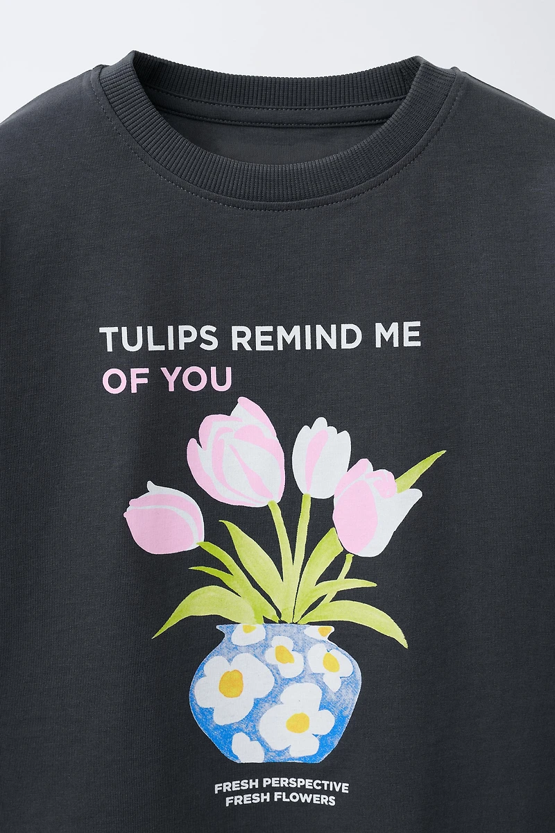 FLORAL PRINT T-SHIRT
