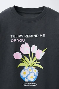 FLORAL PRINT T-SHIRT
