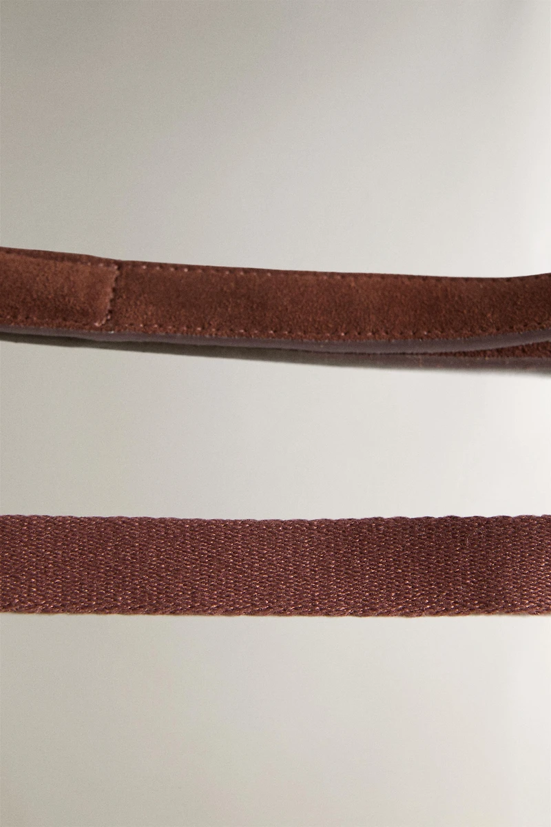 LEATHER PET LEAD WITH CLIP