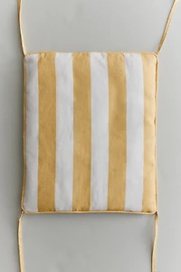YELLOW STRIPED CHAIR BACK CUSHION