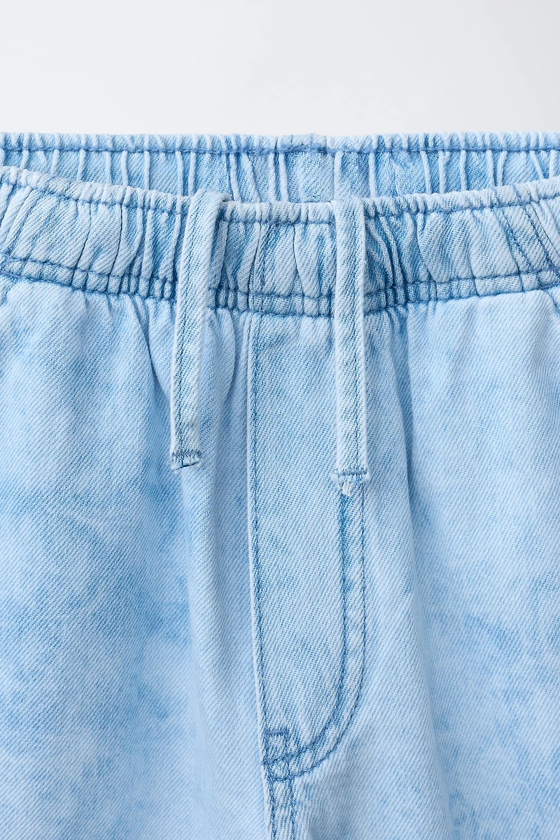 BERMUDA EN JEAN TIE DYE