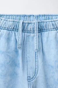 BERMUDA EN JEAN TIE DYE