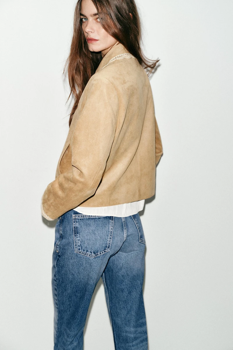 FAUX SUEDE JACKET