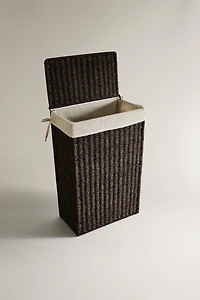 FABRIC-LINED LAUNDRY HAMPER