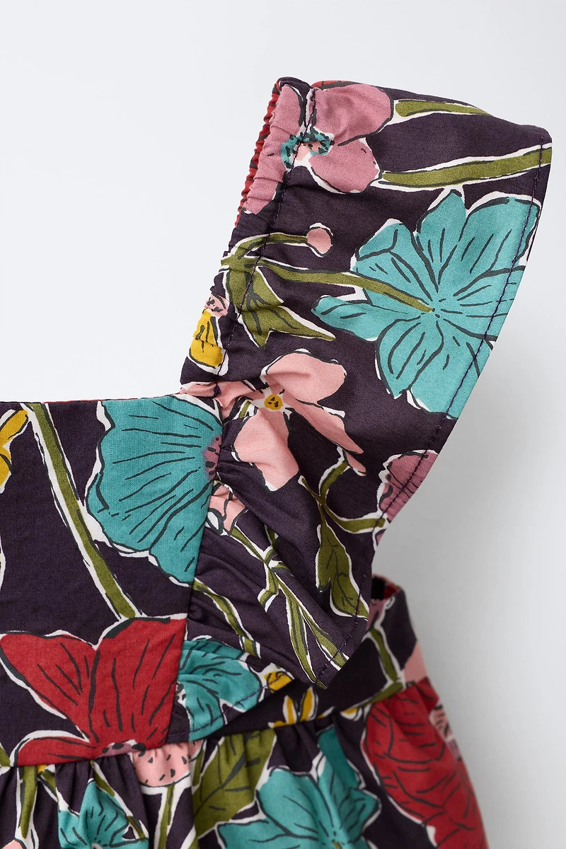 FLORAL PRINT TOP MADE WITH LIBERTY FABRIC