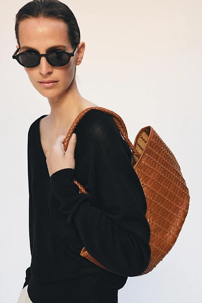 WOVEN LEATHER BAG