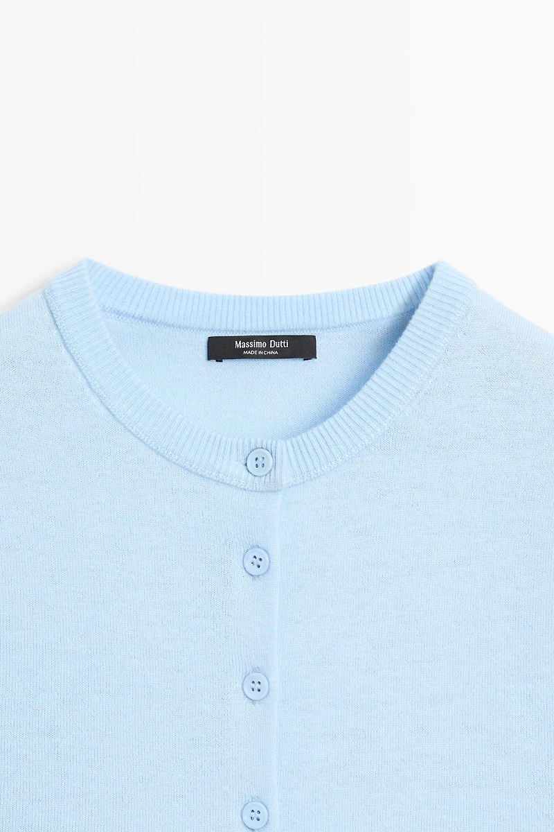 Cardigan manches courtes