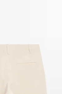 Pantalon relaxed fit en mélange de lin