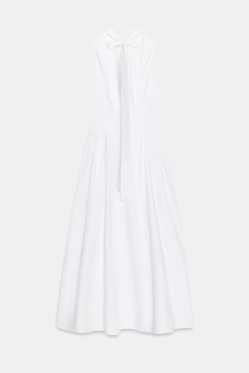 OPEN BACK MIDI DRESS