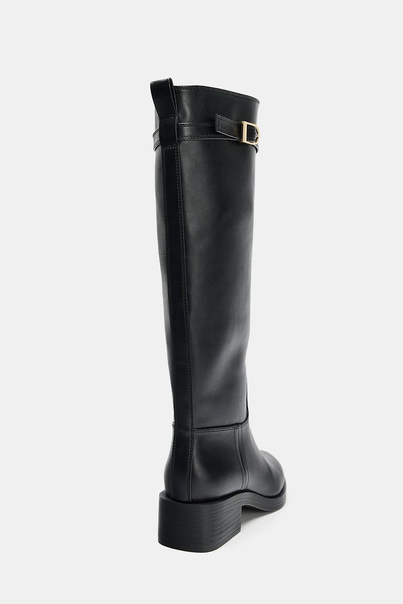 BUCKLED JODHPUR BOOTS