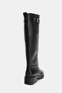 BUCKLED JODHPUR BOOTS
