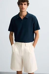 TEXTURED POLO SHIRT