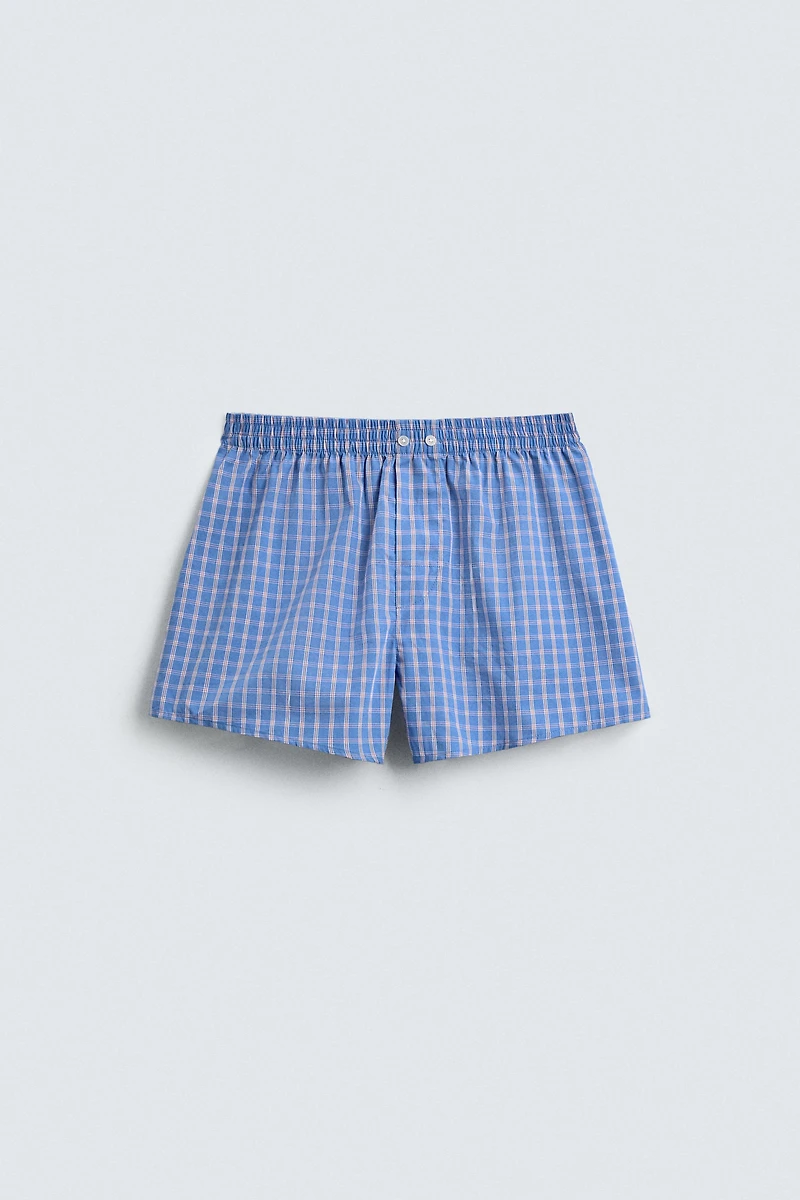 TWO-PACK OF COMBINED POPLIN BOXERS