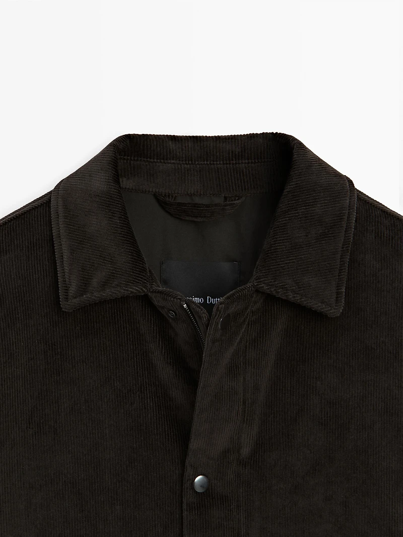 Corduroy jacket with pockets