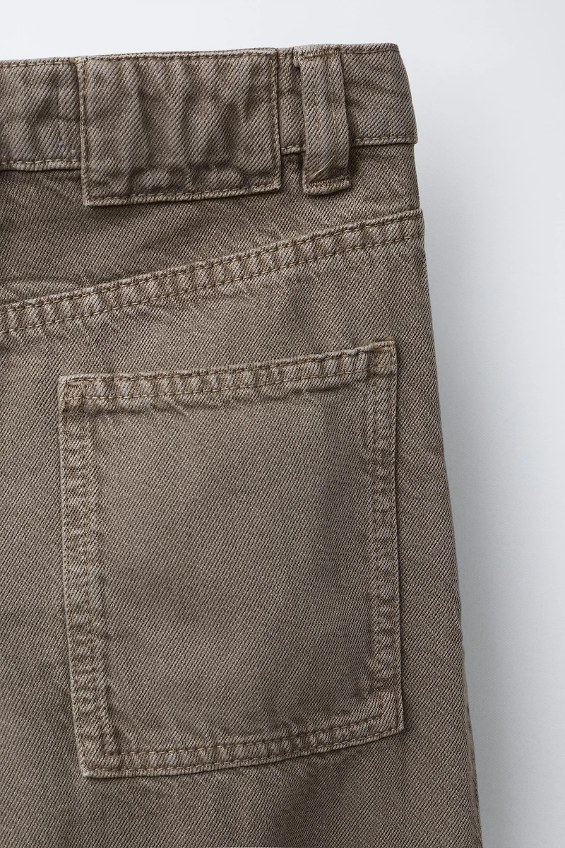 RELAXED BAGGY TWILL PANTS