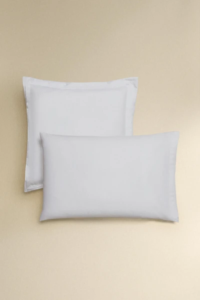 TAIE D’OREILLER COTON SATIN PLISSÉ (1000 FILS)