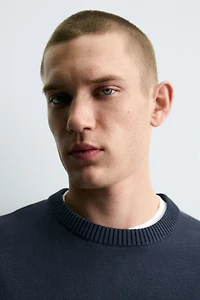 SOFT TEXTURED KNIT SWEATER