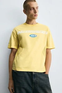 COMBINATION TEXT T-SHIRT