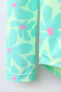 1-6 ANS/ MAILLOT DE BAIN IMPRIMÉ FLEURS