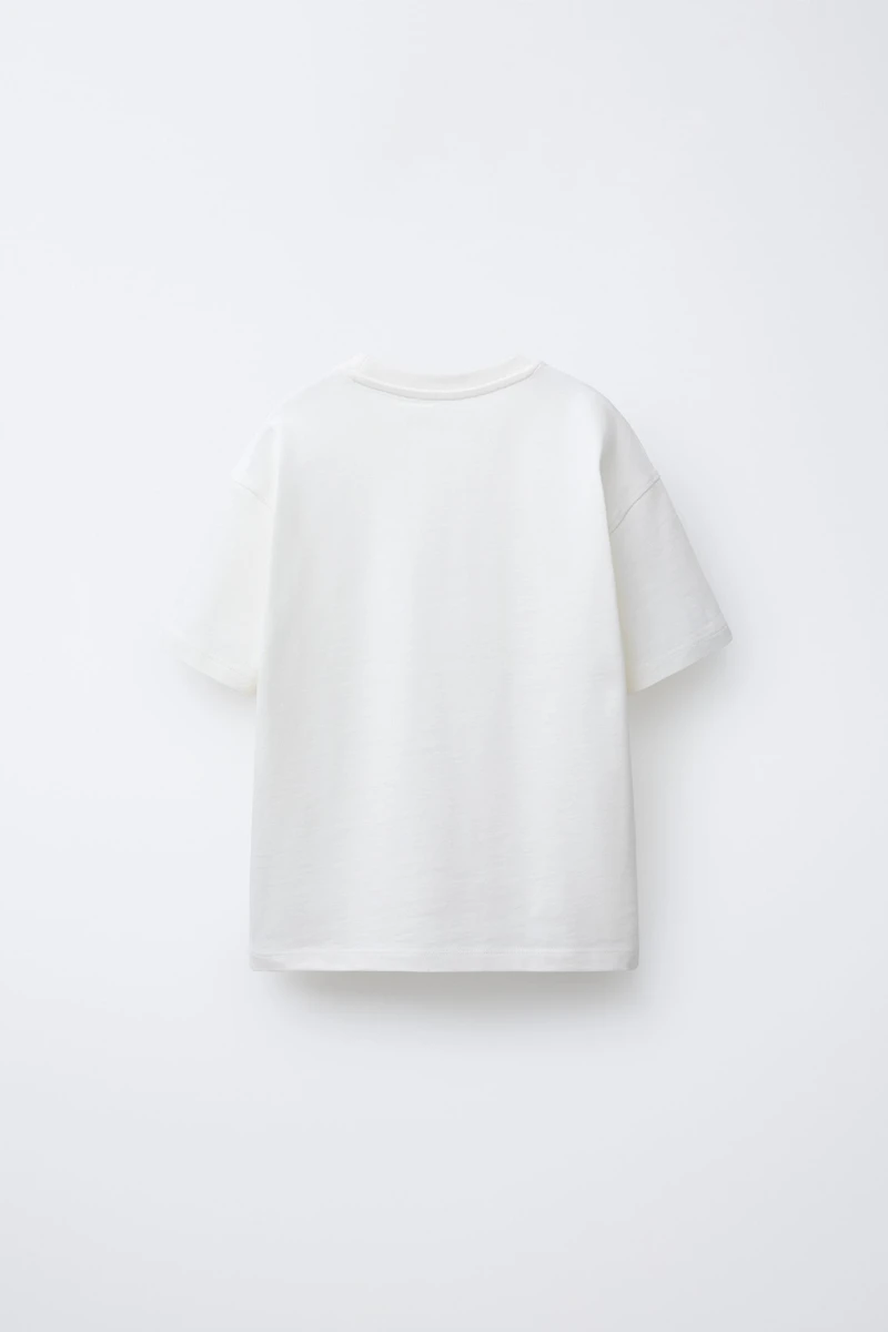 HEAVYWEIGHT EMBROIDERED TEXT T-SHIRT
