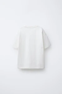 HEAVYWEIGHT EMBROIDERED TEXT T-SHIRT