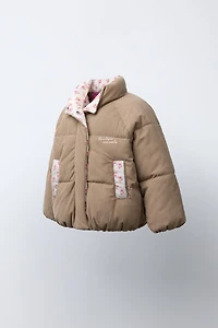 CORDUROY PATCHWORK PUFFER JACKET