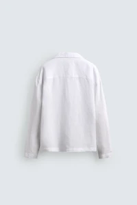 100% LINEN TIE SHIRT