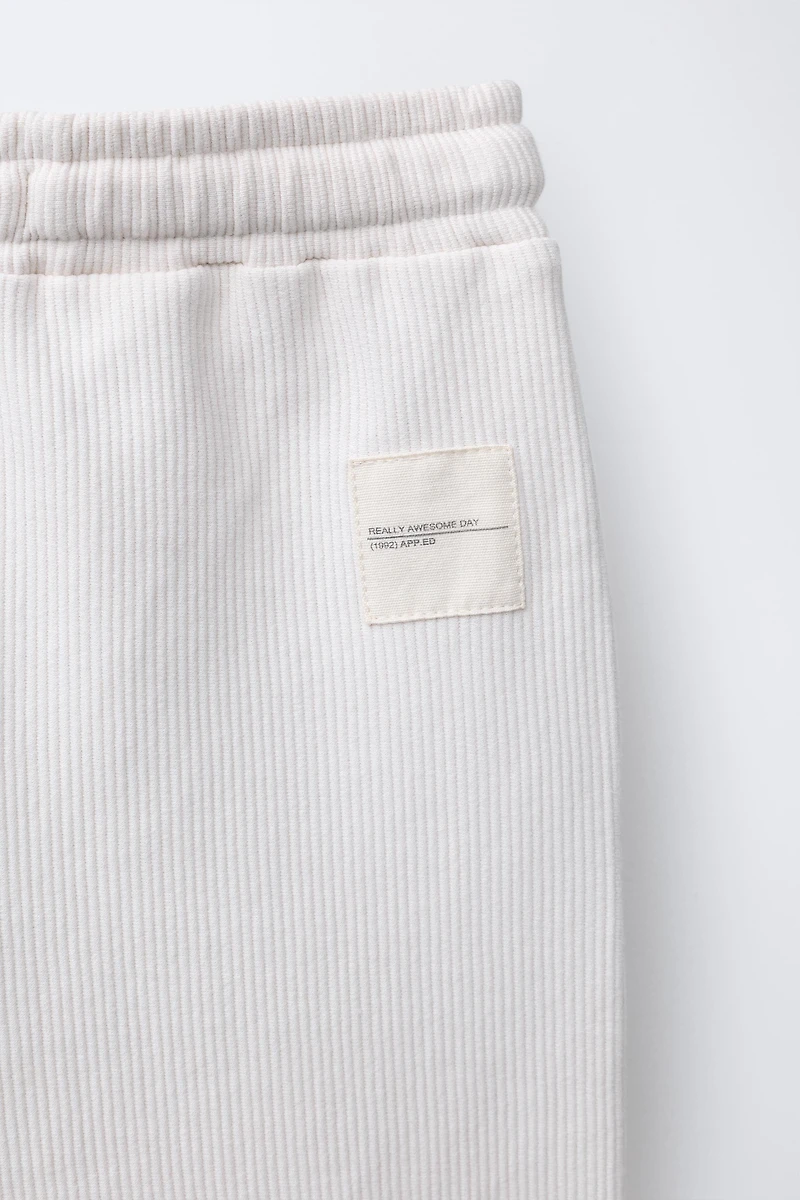 OTTOMAN T-SHIRT AND BERMUDA SHORTS SET WITH LABEL