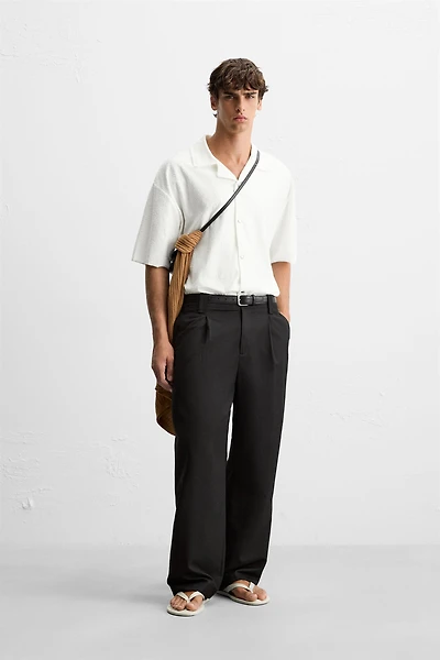 RELAXED FIT TEXTURED SHIRT