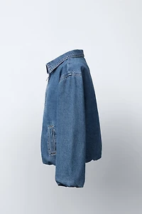 DENIM BOMBER JACKET