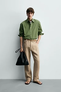 RELAXED FIT POPLIN SHIRT