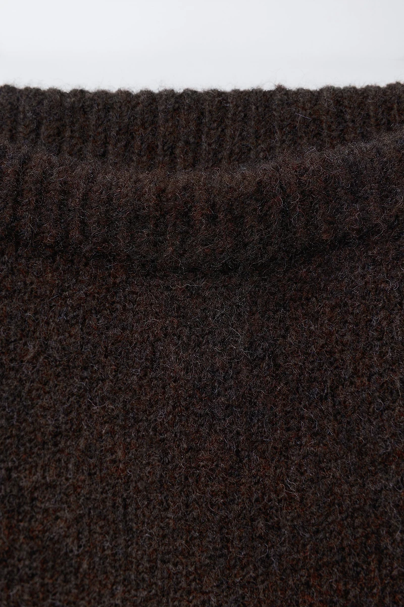 LEGGING EN MAILLE AVEC DENTELLE