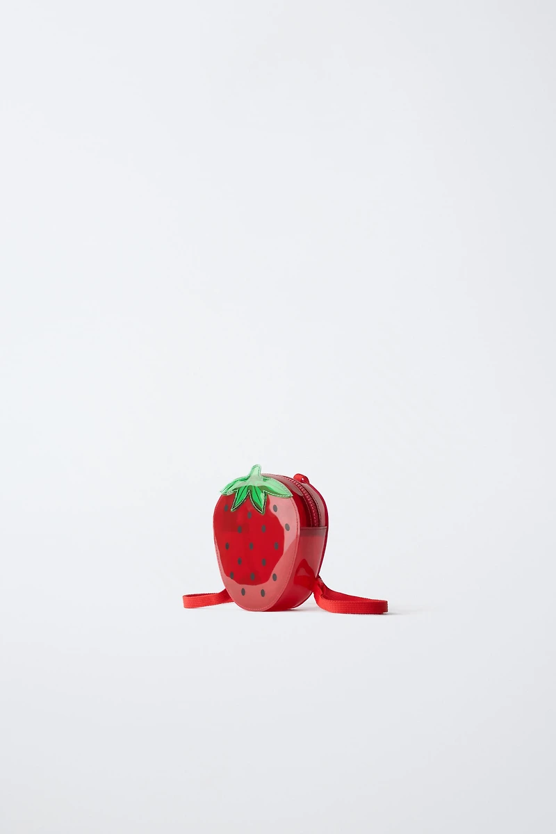 SAC À DOS FRAISE EN VINYLE
