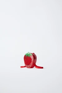SAC À DOS FRAISE EN VINYLE