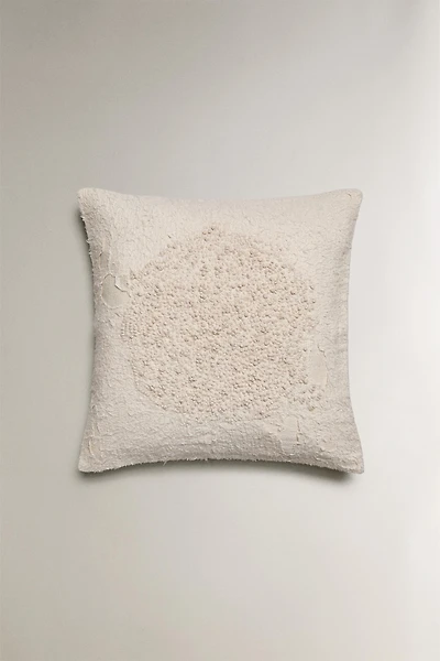 EMBROIDERED THROW PILLOW COVER