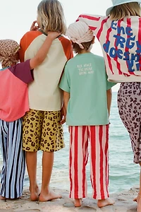 SHORT EN MOLLETON ANIMAL PRINT