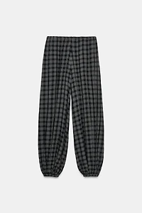 PLAID BALLOON PANTS ZW COLLECTION