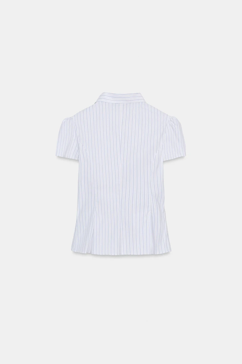 STRIPED POPLIN SHIRT