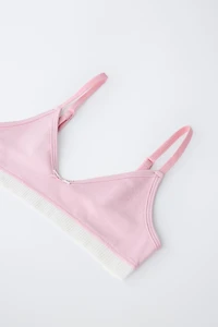 AGES 9-14/ THREE-PACK OF CONTRAST BRALETTES