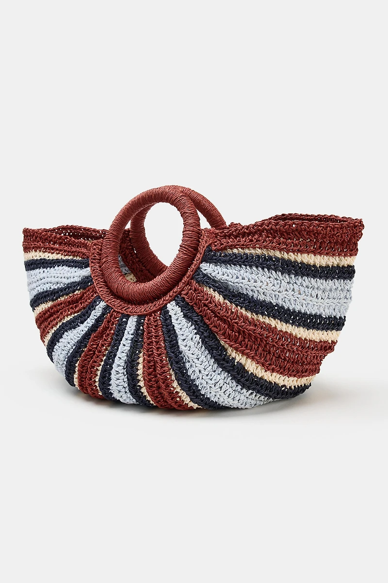 WOVEN EFFECT HANDBAG